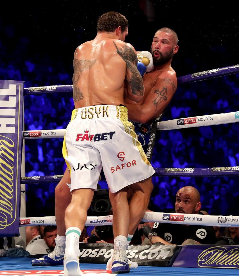  Tony Bellew found himself up against the ropes with nowhere to go in the eighth round