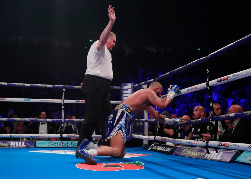  Tony Bellew failed to beat the count and his unification dreams came crashing down