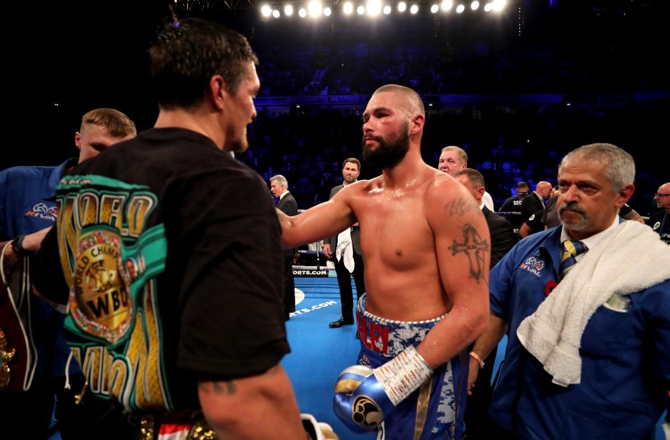  There was plenty of respect between the two boxers after it finished in the most brutal way