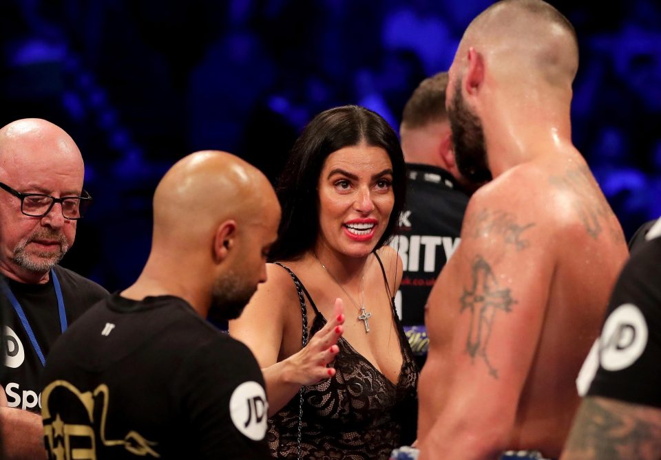  Tony Bellew was consoled by his stunning wife Rachael, who will be delighted with her man's retirement