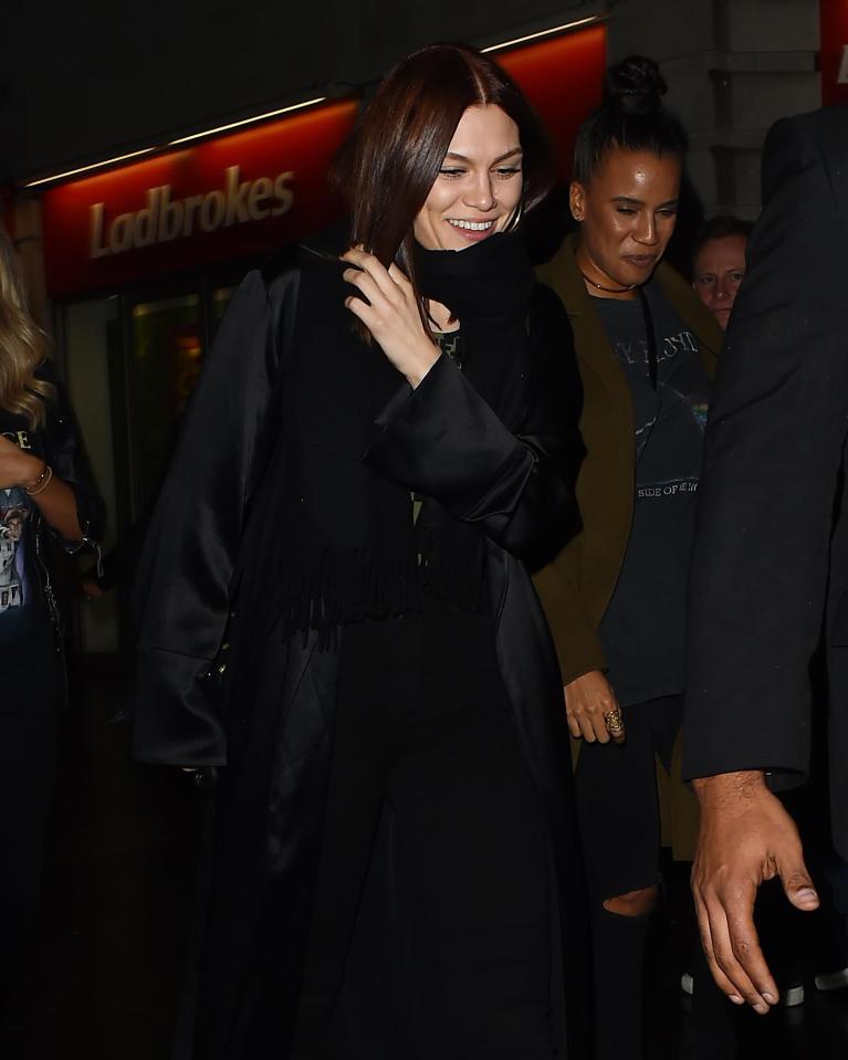  Yesterday Jessie was spotted making her way out of the Hippodrome casino after watching the stage production