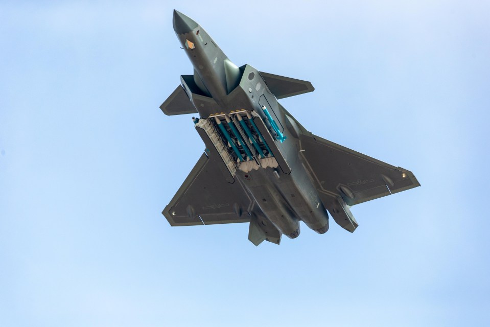 The demonstration displayed the J-20’s superiority to the top US fighter jets, the F-22 and F-35