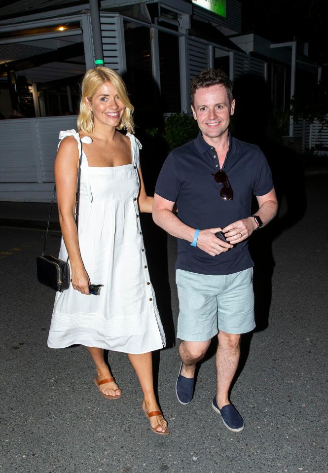  Holly has been spending time with longtime pal Dec after landing in Australia