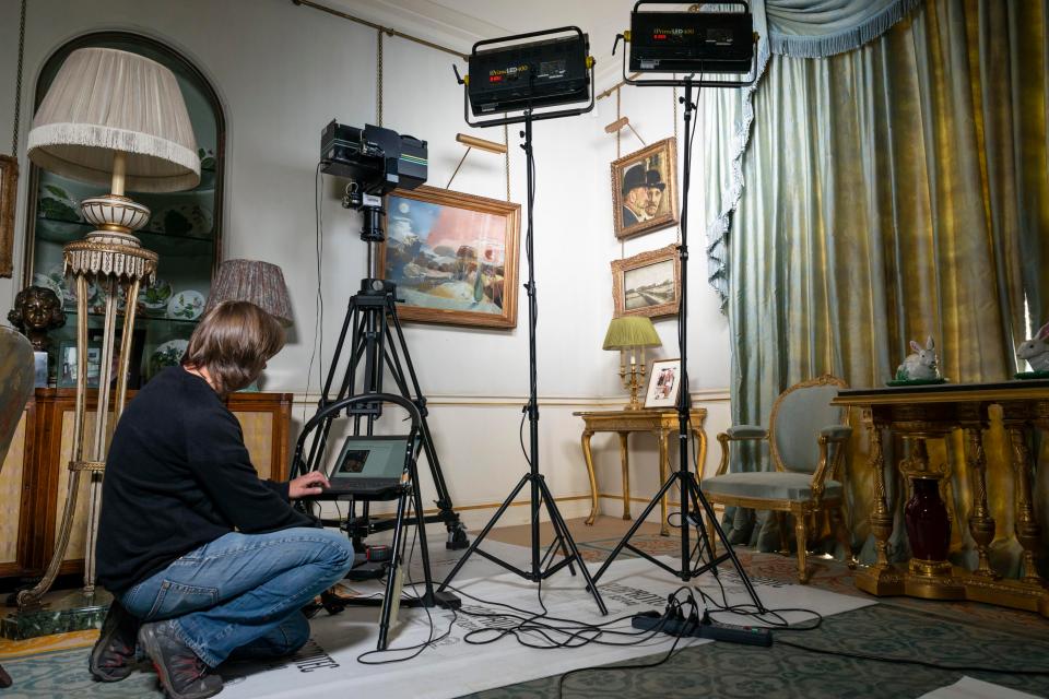  A Google photography session at Clarence House takes place