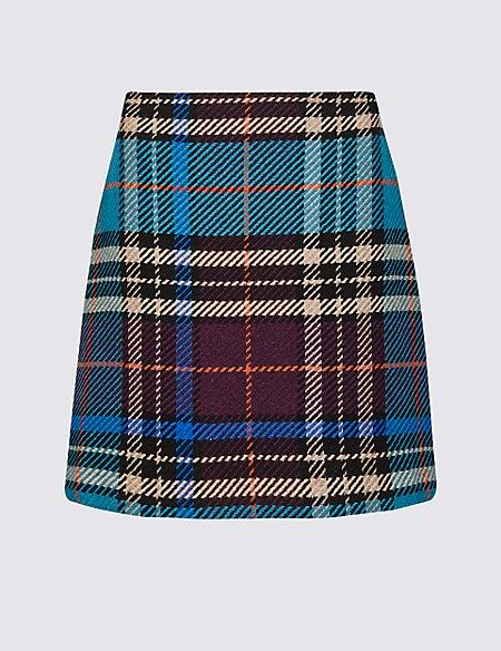  Holly's £35 plaid A-line mini skirt is already flying off the shelves