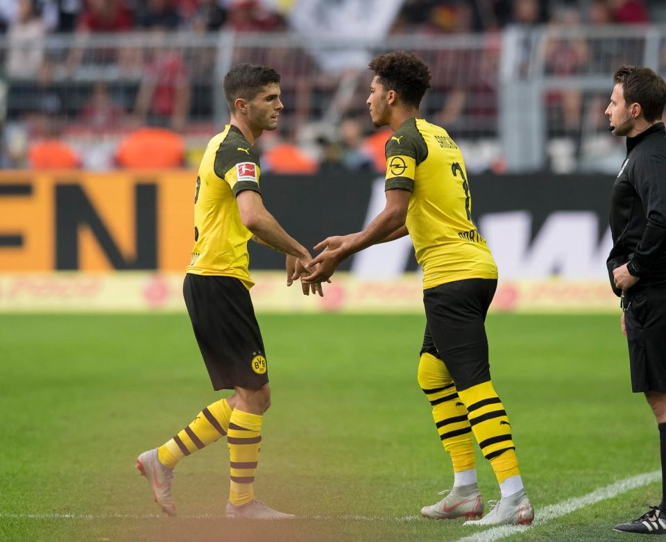  Pulisic has seen his playing time cut this year because of injury and the emergence of Jadon Sancho