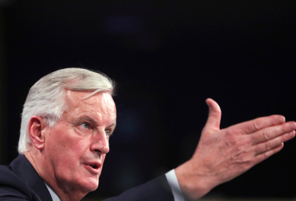  Michel Barnier has said that the EU will use the Brexit withdrawal deal will be used to trap the UK in customs union