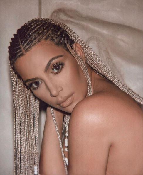  Kim was criticised for her braids