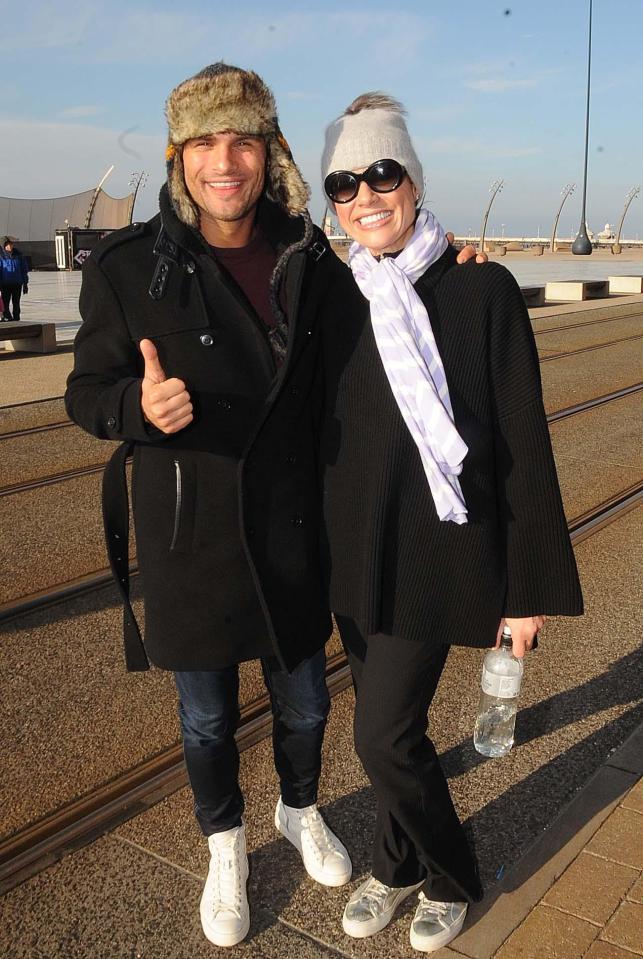  Kate Silverton and Aljaz Skorjanec give the thumbs up to Strictly in Blackpool