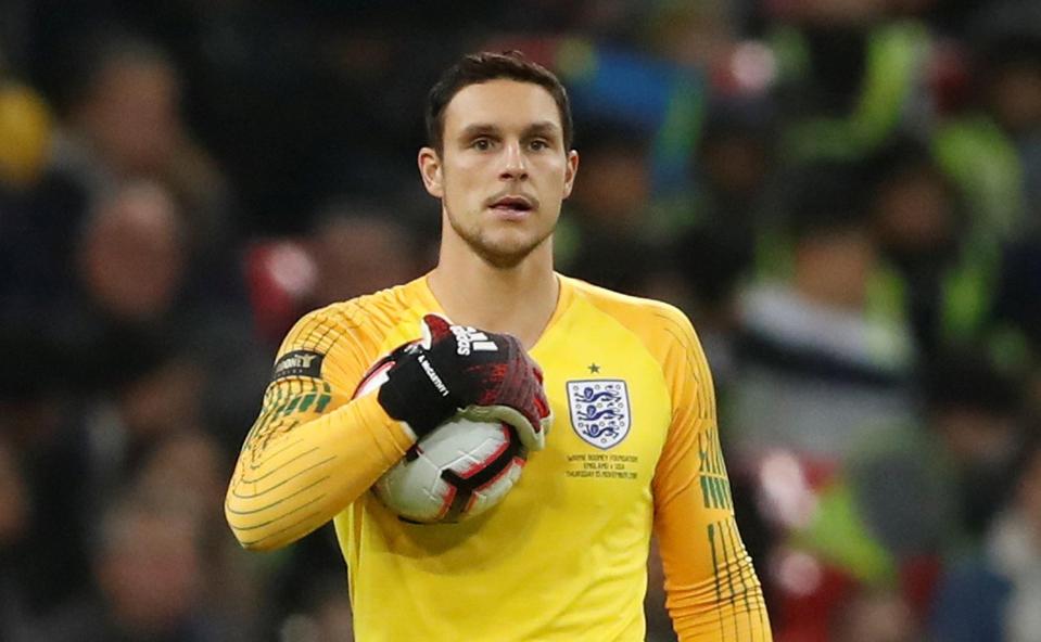  Southampton goalkeeper Alex McCarthy came on at half-time to play in his first England game