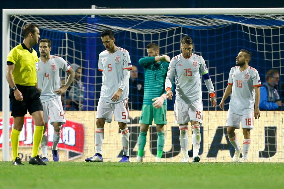  Lovren appeared to have the upper hand after his side beat Spain on Thursday night