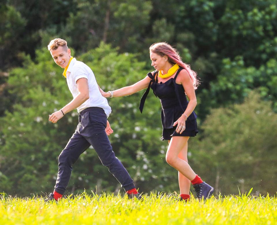  Rita and James head towards the helicopter