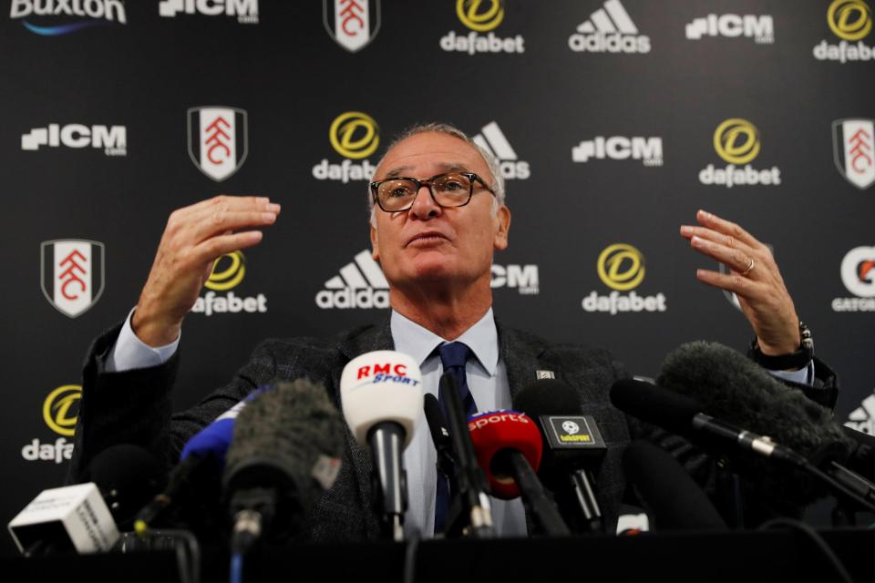 Claudio Ranieri will treat Fulham stars to McDonald's if they keep a clean sheet