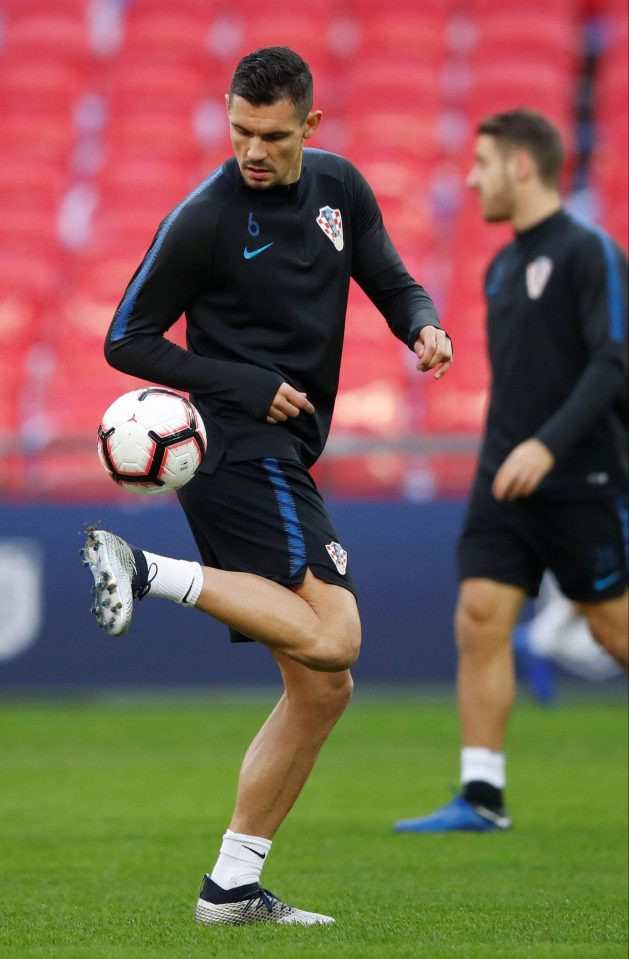  Croatia defender Dejan Lovren is warming up for a winner-takes-all clash with England at Wembley on Sunday