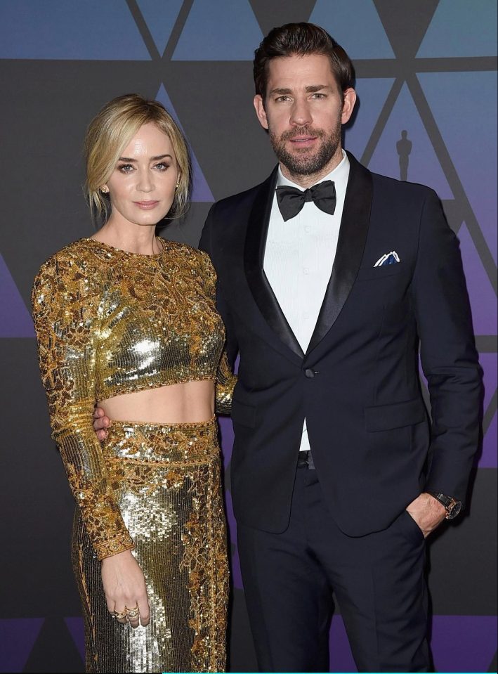  The actress was joined by husband John Krasinski