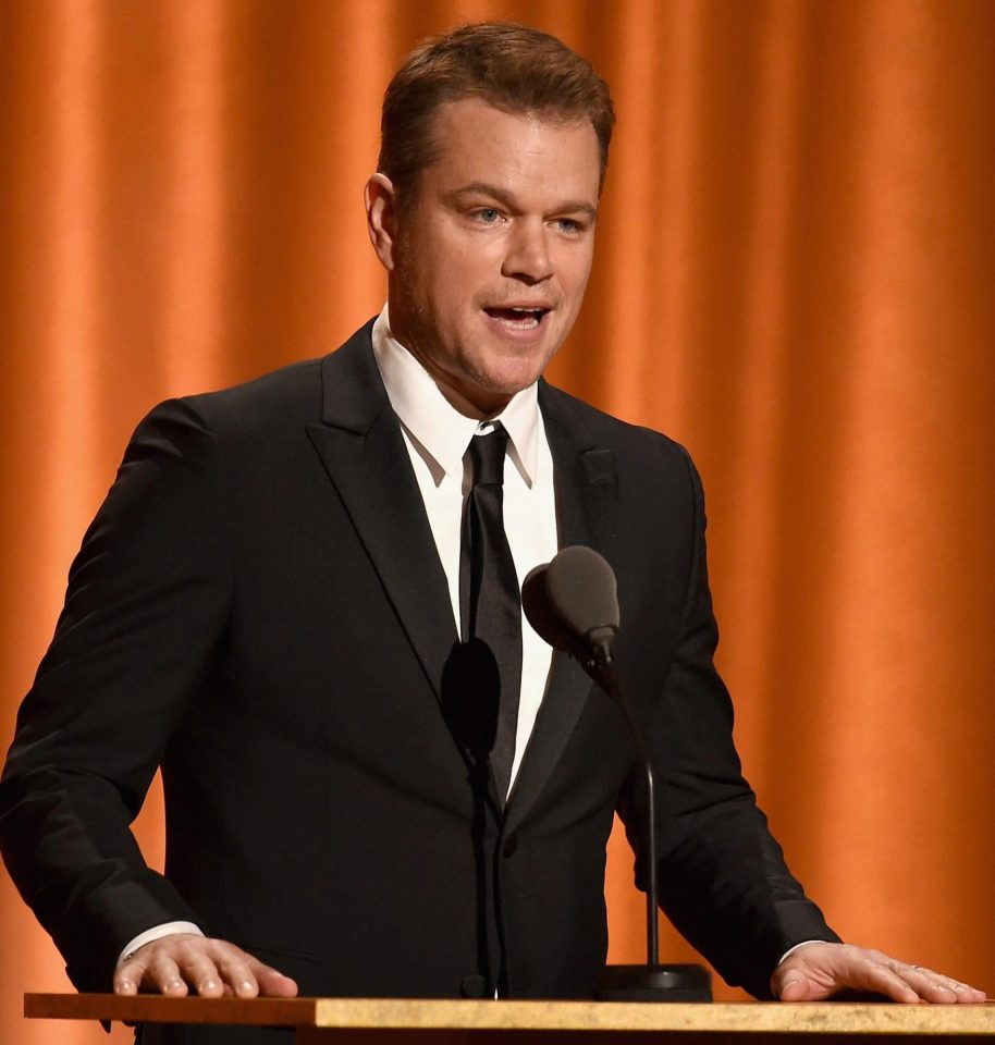  Matt Damon spoke at the annual event which kicks off the awards season in Hollywood