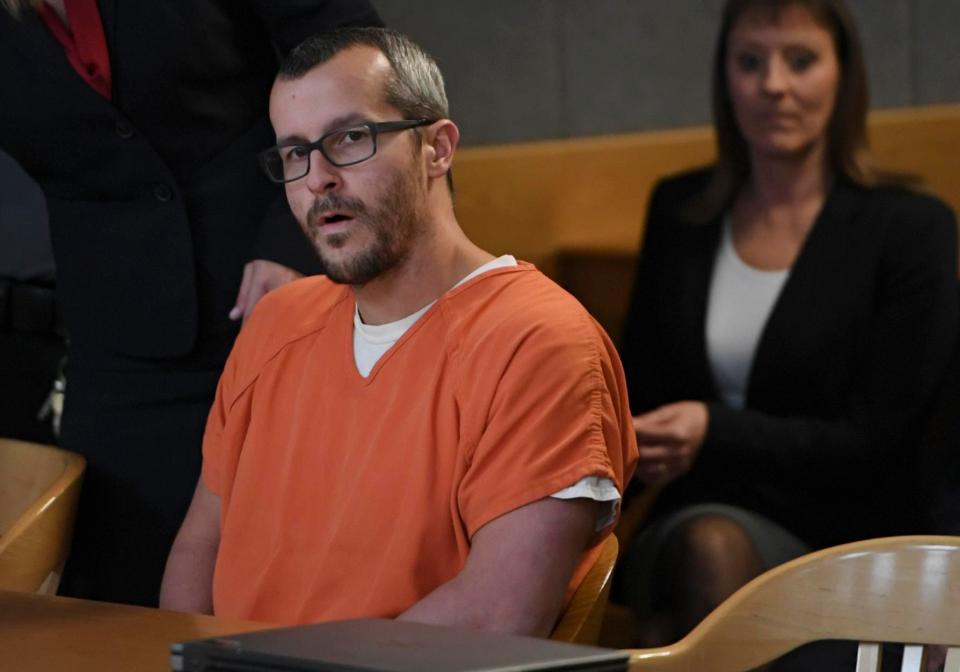  Christopher Watts, above, was spared the death penalty at the urging of family members of his pregnant wife, Shanann