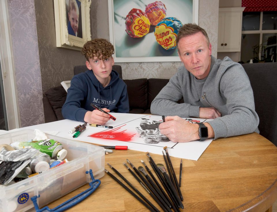  Dad Jody is now teaching his son Joseph, 14, the tricks of the trade