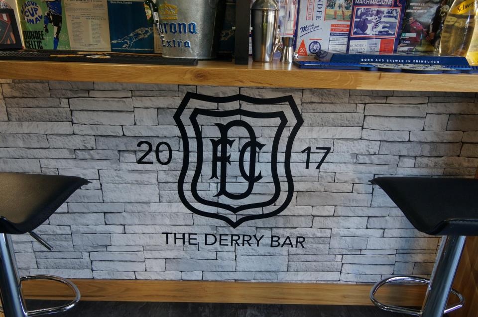  The crest features in the bar's logo - which is named after a stand in Dundee's ground