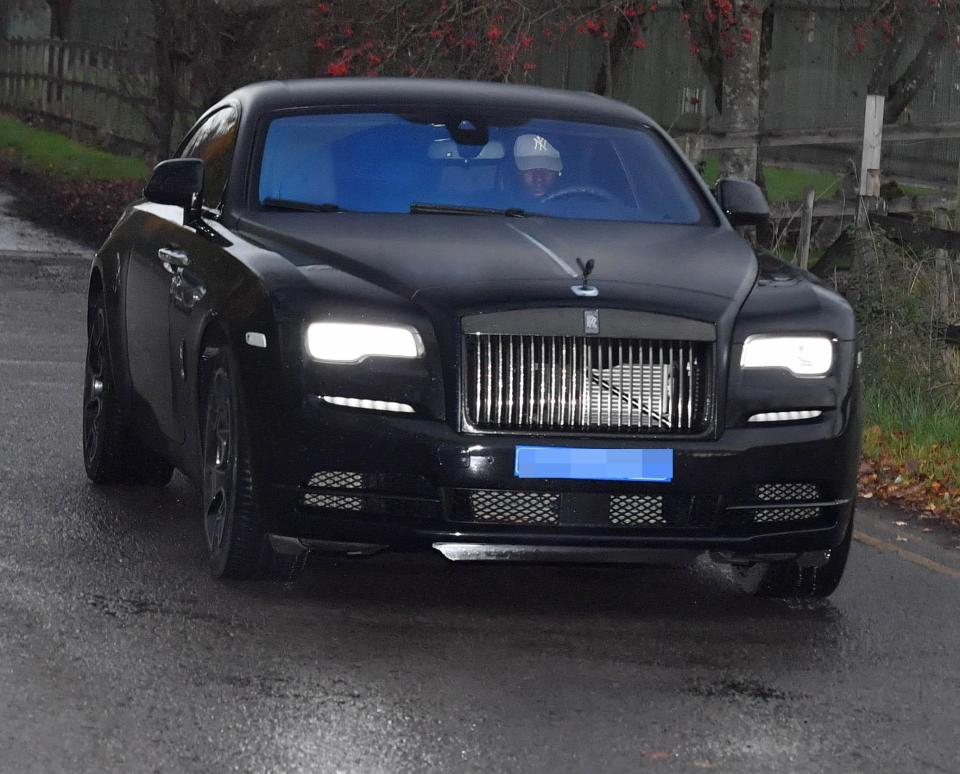  Paul Pogba was spotted in his Rolls-Royce driving into training on Tuesday morning