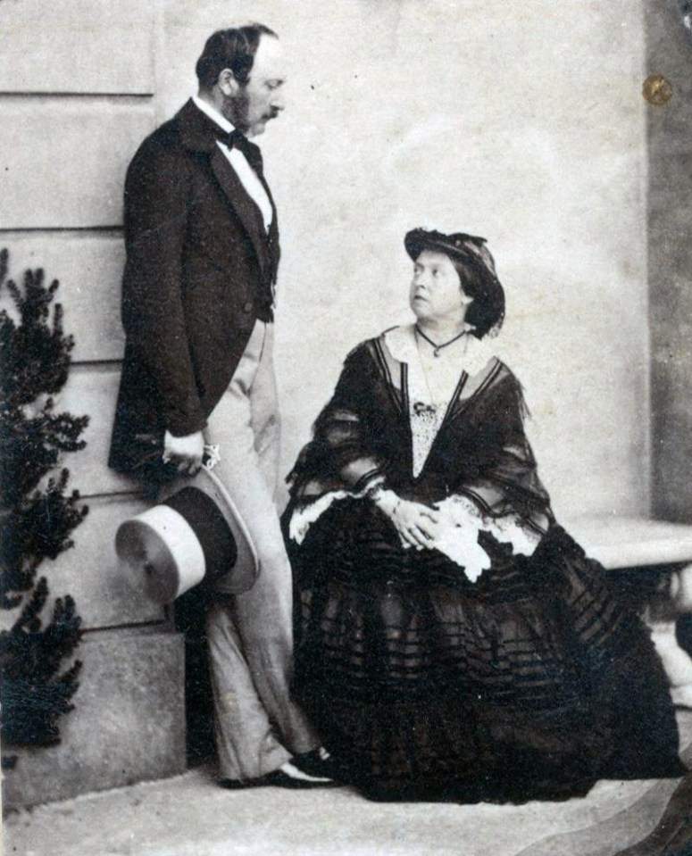 Prince Albert and Queen Victoria pictured together in a more casual pose