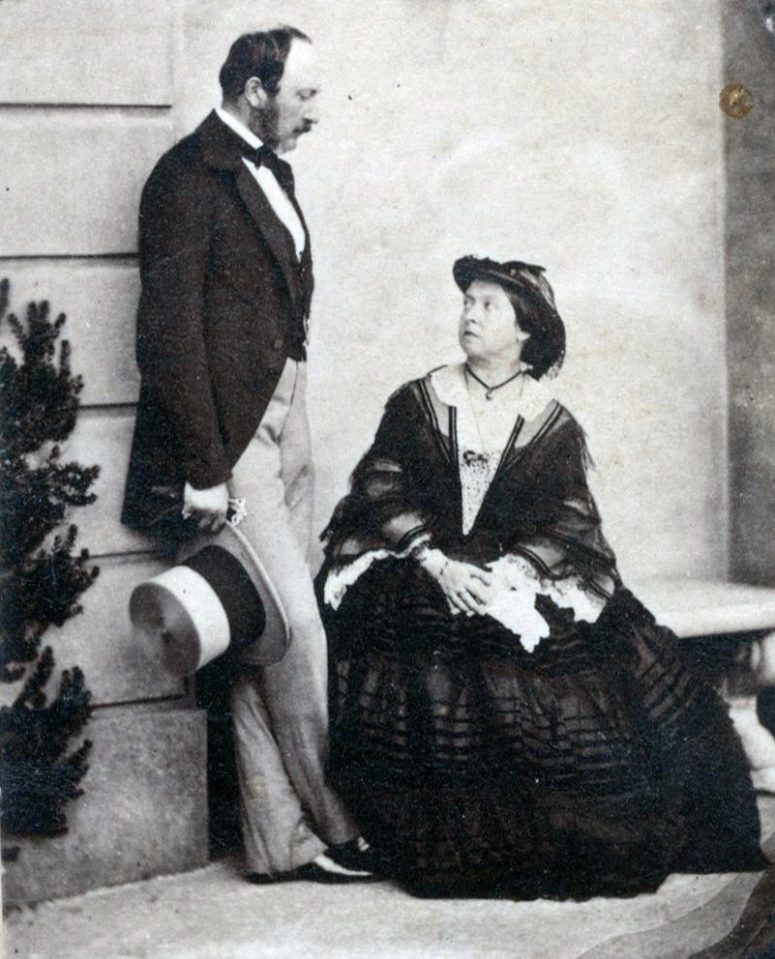  Prince Albert and Queen Victoria pictured together in a more casual pose