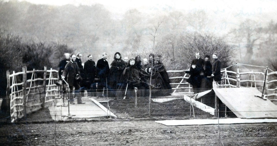 Queen Victoria planting a memorial tree for Albert at Windsor Park in 1862