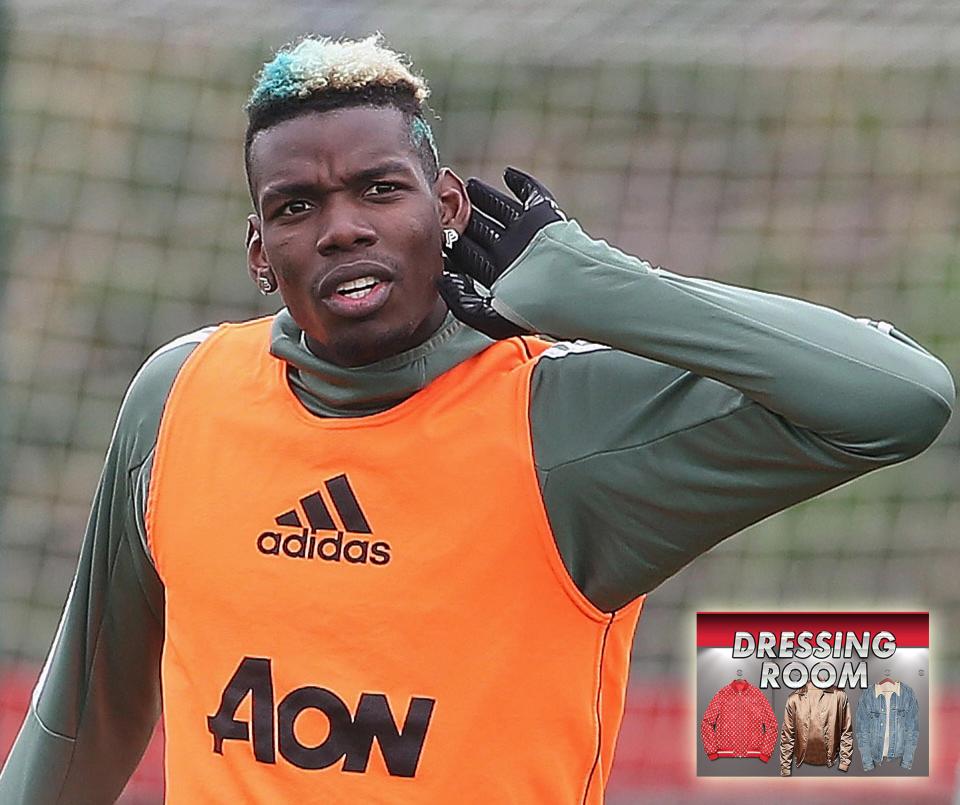  Paul Pogba loves wearing his bling while training at Carrington