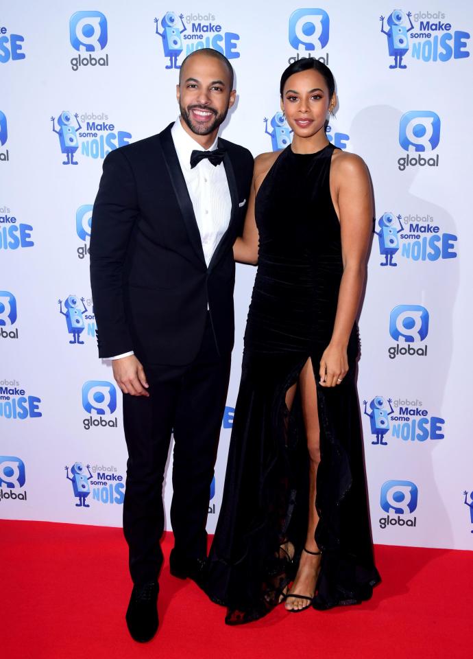  Rochelle Humes posed with husband Marvin Humes