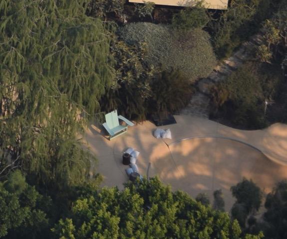  The skatepark also has a chair that Brad can spectate from