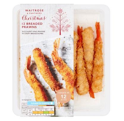  Some packs of breaded prawns have the wrong use-by date printed on them. It should be November 25 but the label states it's November 28