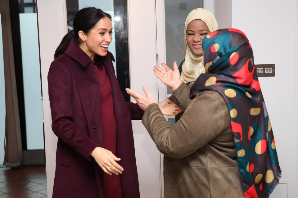 The Duchess of Sussex has been helping members of the local community