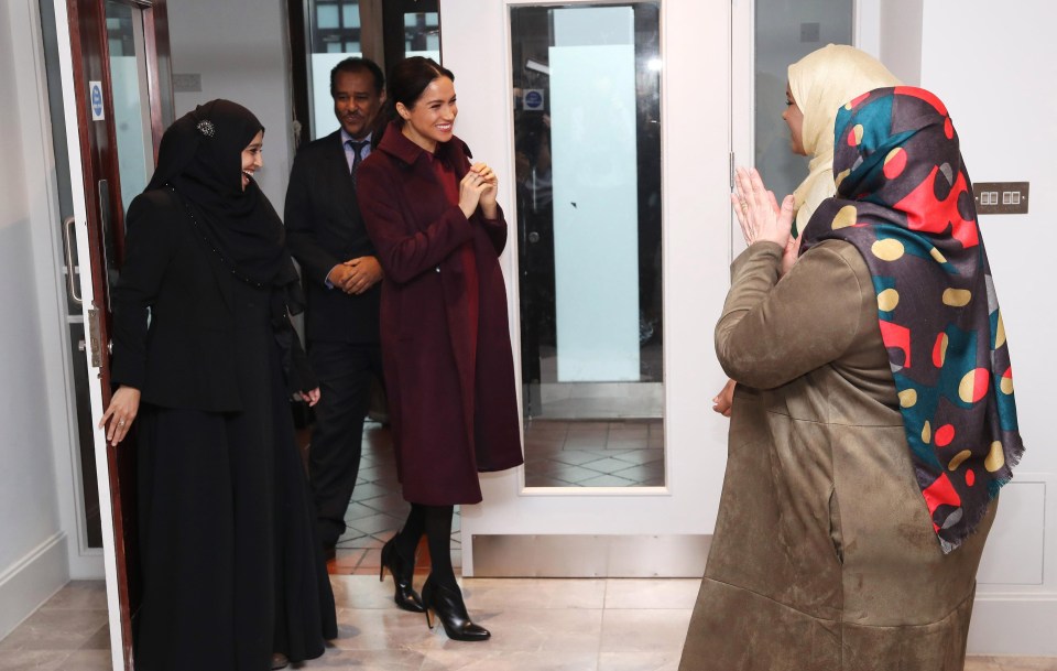 Meghan received a warm welcome on Wednesday morning