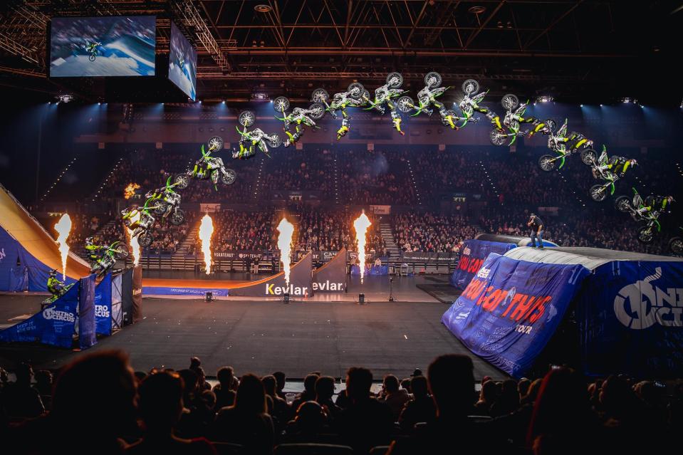 The Nitro Circus stunt show stars Travis Pastrana