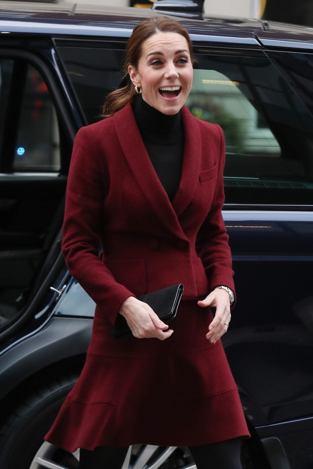 Meanwhile, the Duchess of Cambridge was seen visiting the UCL Developmental Neuroscience Lab at UCL London