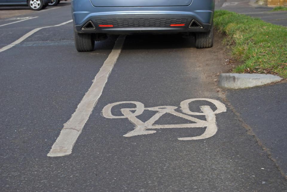  Londoners will be fined up to £130 for parking in a cycle lane, and and up to £70 for drivers outside of the capital