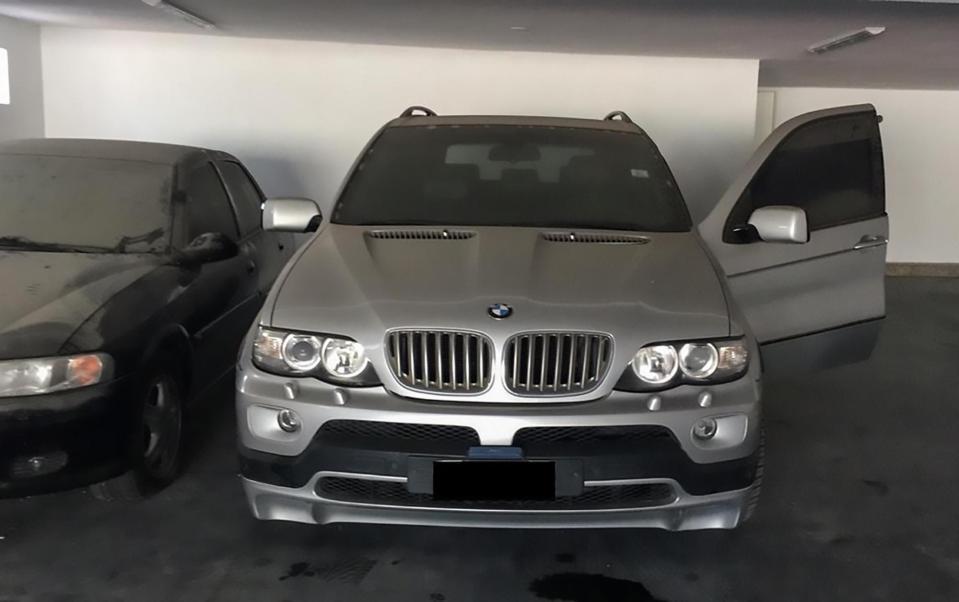  One of the BMWs seized by authorities chasing an unpaid fine levied against Ronaldinho's charity