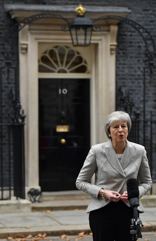  The PM revealed she has struck an outline trade deal with Brussels