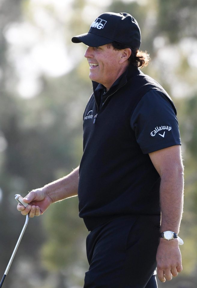  Phil Mickelson was out of breath doing all that ‘trash talk’ down the first fairway