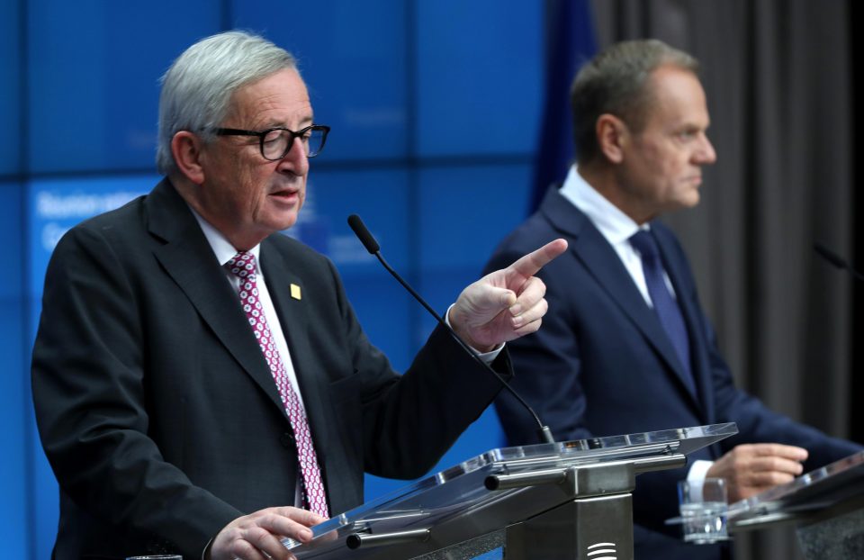  EU boss Jean Claude Juncker said this was the only deal on the table today