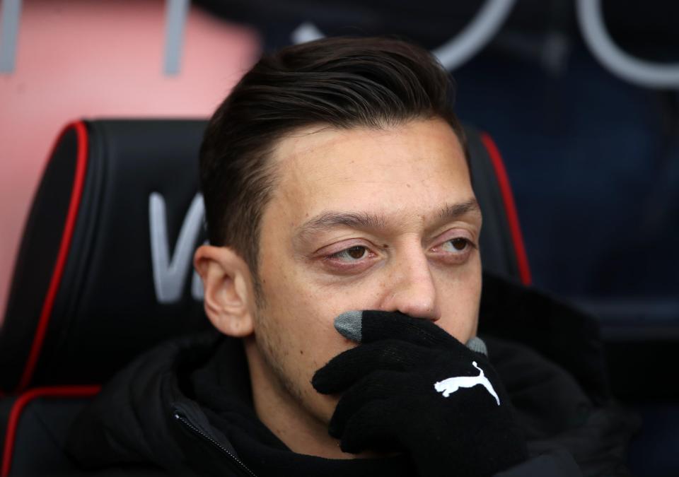  Unai Emery has revealed why Mesut Ozil was benched for Bournemouth