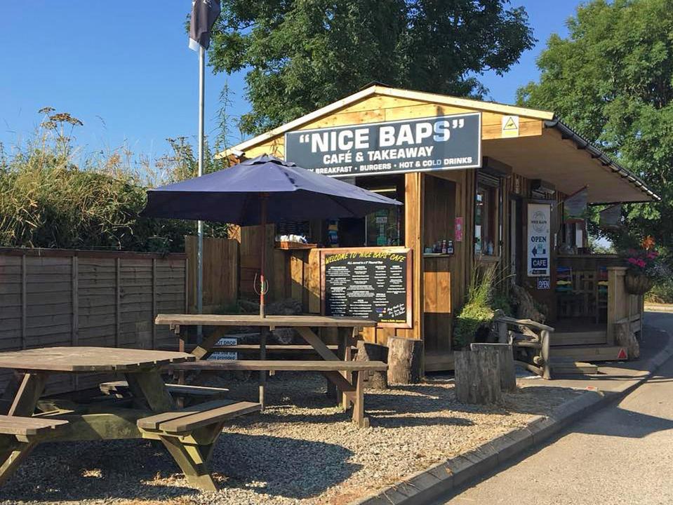  'Nice Baps' can be found on a layby in Wadebridge, Cornwall