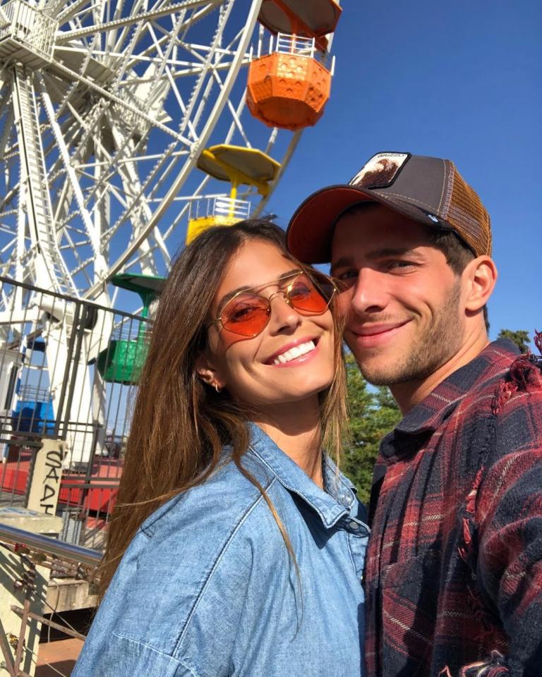  The loved-up couple often post snaps together on their travels