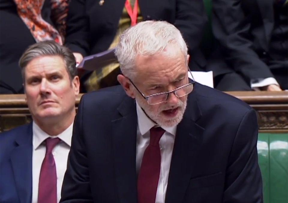  Jeremy Corbyn hit out at the proposed deal