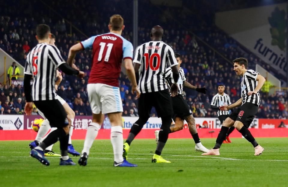  Federico Fernandez's deflected shot opened the scoring for Newcastle