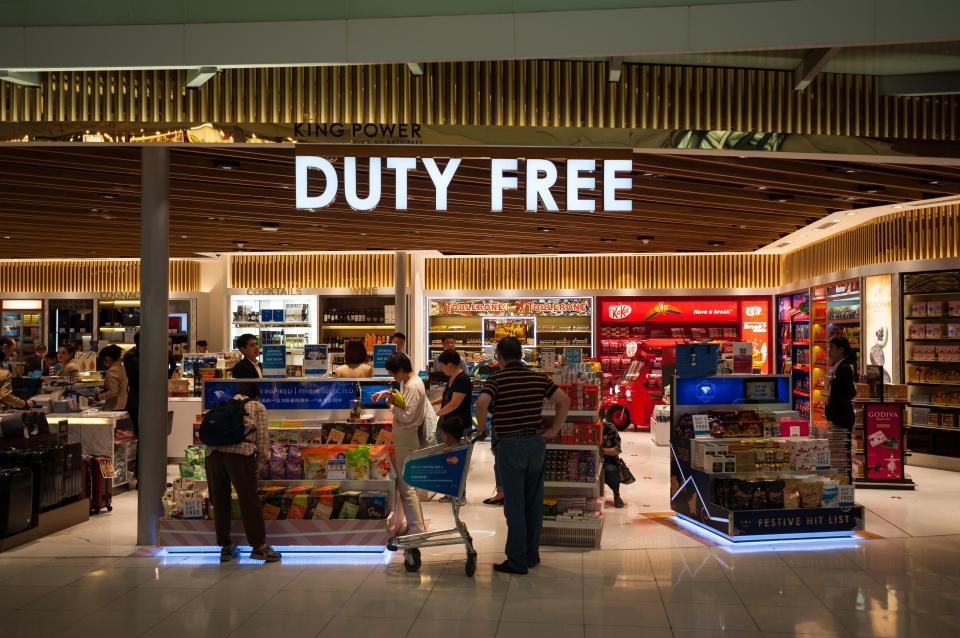  Duty-free might seem to offer bargains, but in reality much of it can be bought online for less money