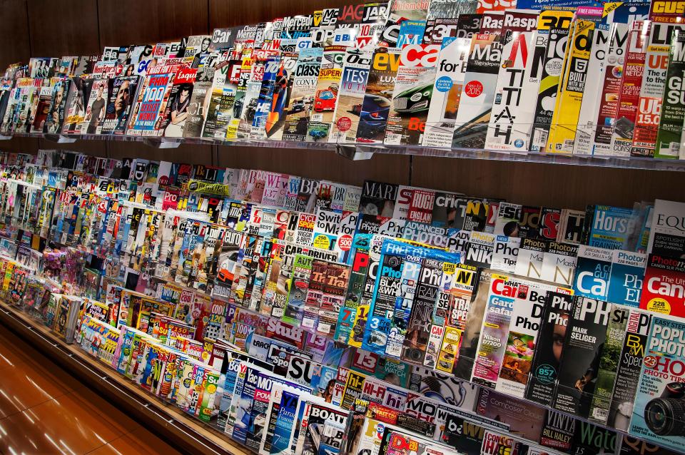  Magazines often have a huge markup when they've been imported from abroad