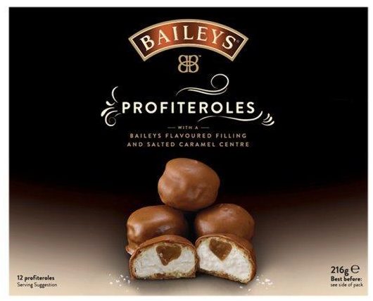  The profiteroles have a goey salted caramel centre