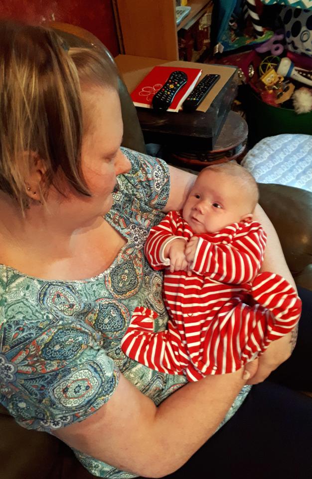  Little Baron pictured with his mum Tracy