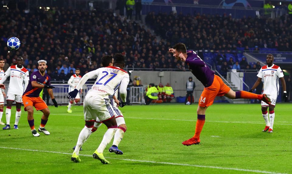  Aymeric Laporte equalised for Manchester City once before Sergio Aguero saved them at the end